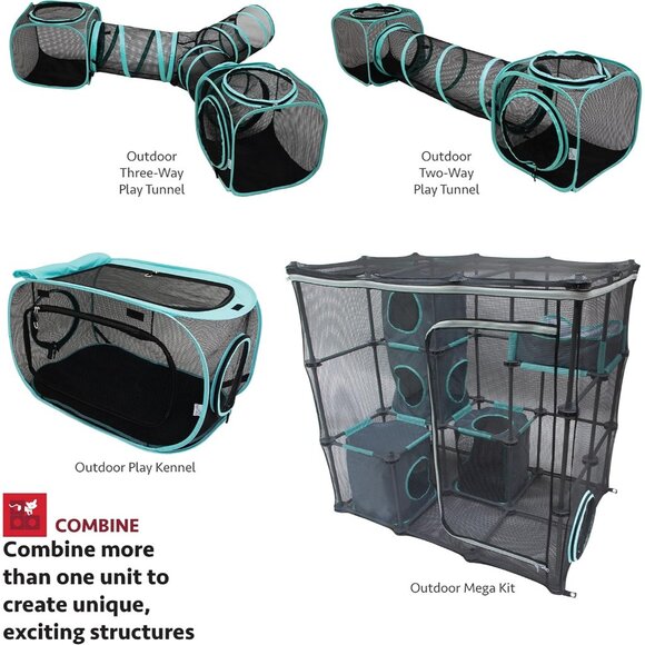 New Outdoor Catio Furniture & Play Kit for Cats, Durable Mega Outdoor Enclosure - Picture 6 of 7
